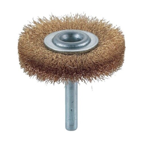 TB6224 軸付ホイールブラシ真鍮