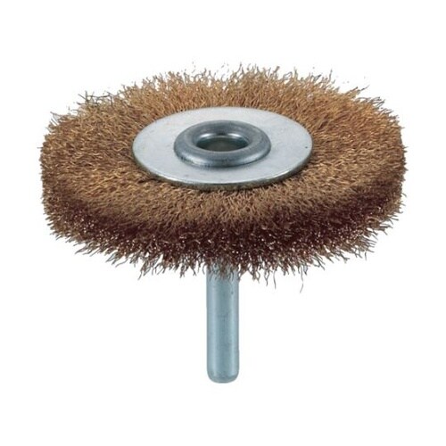 TB6234 軸付ホイールブラシ真鍮