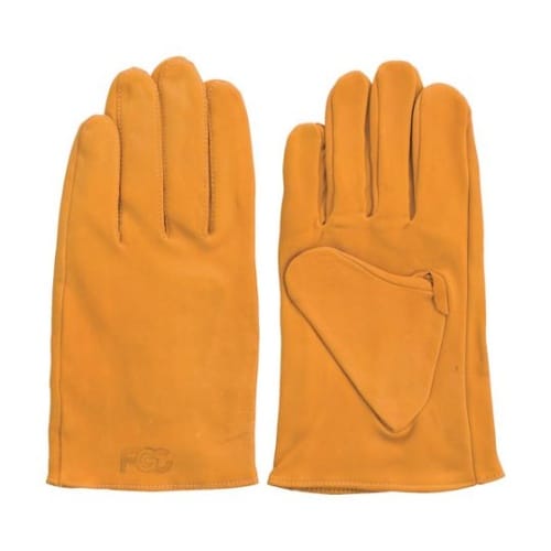 5821 袖なし革手袋 F−801黄L