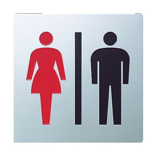 KS7783ステンレスサイン男女マーク