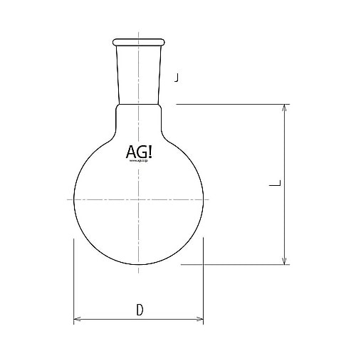 3102−100−1L短首フラスコ