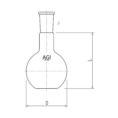 3104−200−2L平底フラスコ