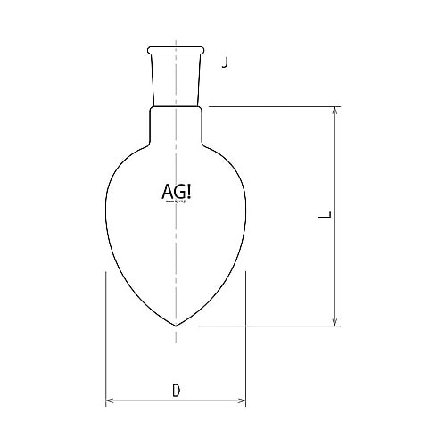 3230−0201Mセミミクロ梨フラスコ