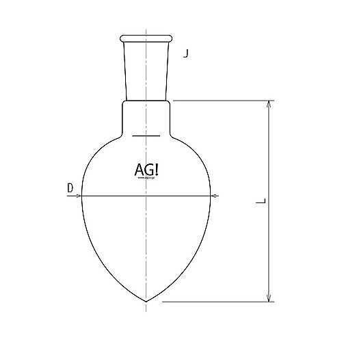 3230−100−3L梨フラスコ