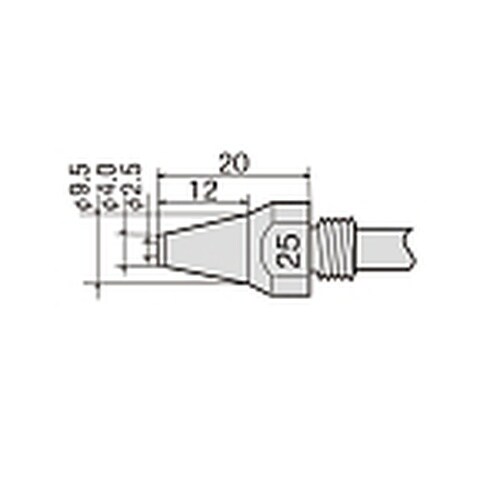 TP−100N−25 替ノズルφ2.5