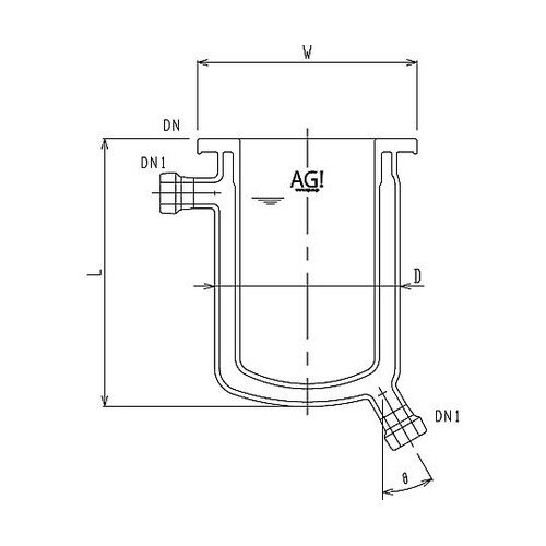 フルジャケット式セパラ反応容器 15A