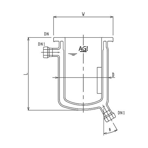 フルジャケット式セパラ反応容器 15A