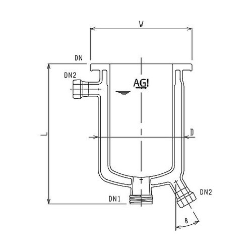 フルジャケット式セパラ反応容器 15A