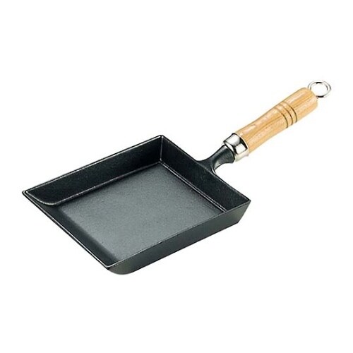 南部鉄 木柄 玉子焼 24017 050