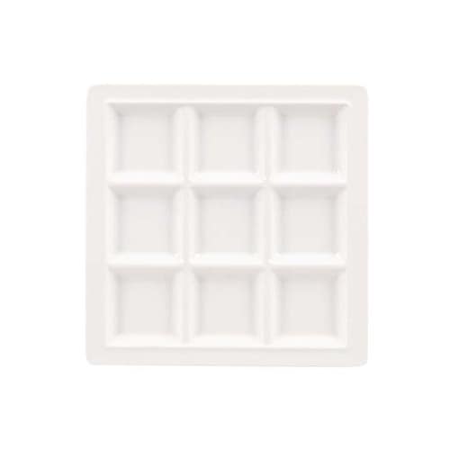 5131900 プレート9仕切皿ホワイト