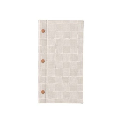 えいむ ホック式チェック柄メニューブック