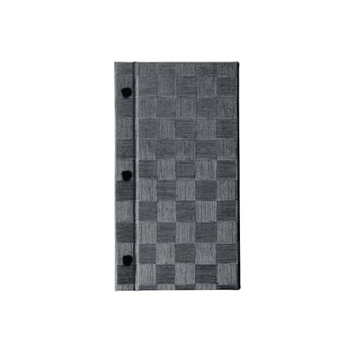 えいむ ホック式チェック柄メニューブック