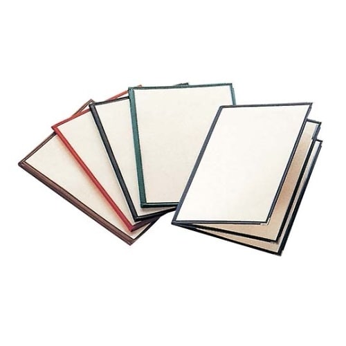 8132900 メニューブック 合皮 茶