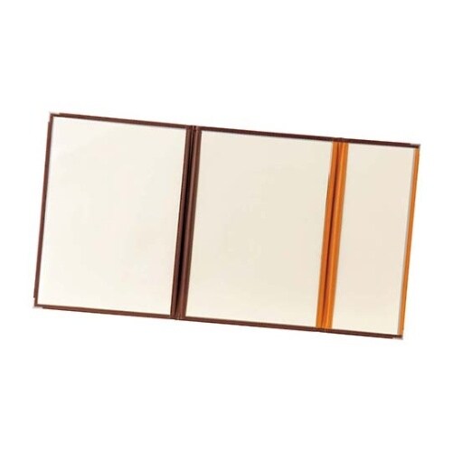 8132940メニューブック茶/キャメル