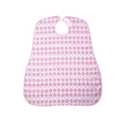 6060 食事用エプロン ダイヤピンク