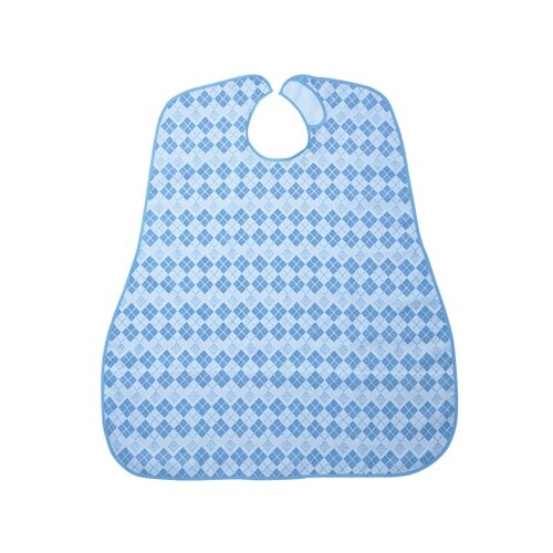 6060 食事用エプロン ダイヤブルー