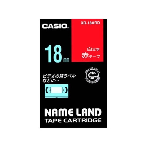XR−18ARD テープ (赤地/白)