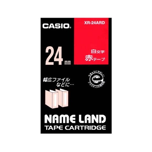 XR−24ARD テープ (赤地/白)