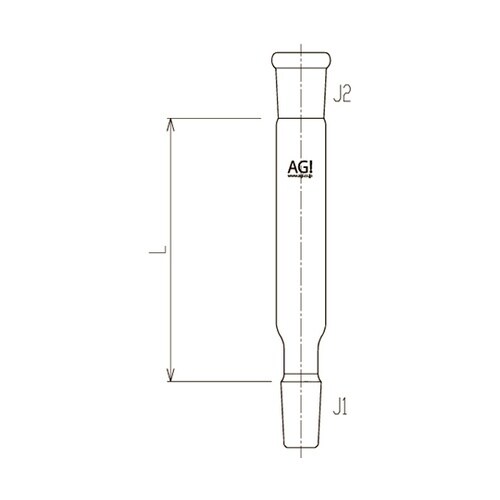 2500−2L 連結管直管(オス×メス)