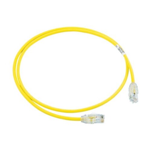 カテゴリ6A細径パッチコード 1m 黄