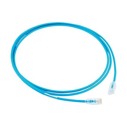 カテゴリ6A細径パッチコード 2m 青