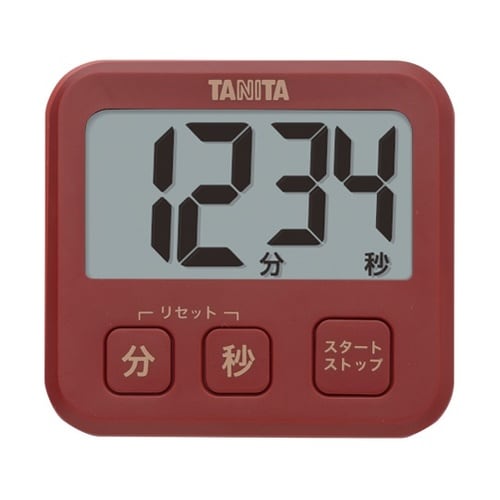 TD−408 薄型タイマー レッド