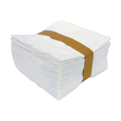 紙・不織布ウエス 2PLY白 質量8g