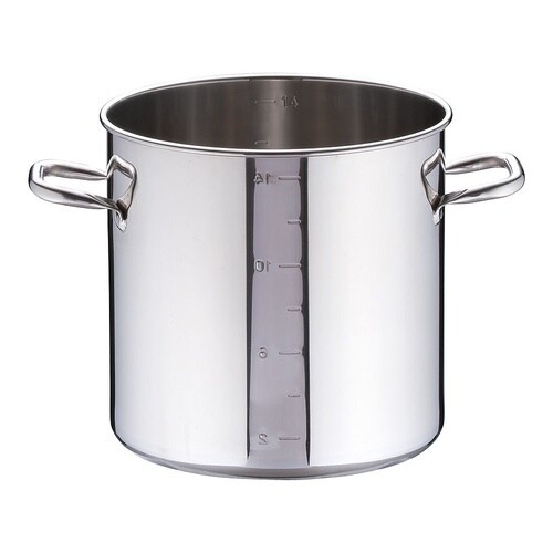 AZV7027寸胴鍋目盛付蓋無27cm