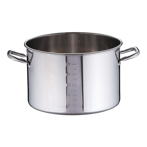 AHV8936半寸胴鍋目盛付蓋無36cm