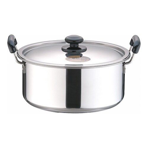 AZT0730プラ柄厚板実用鍋30cm