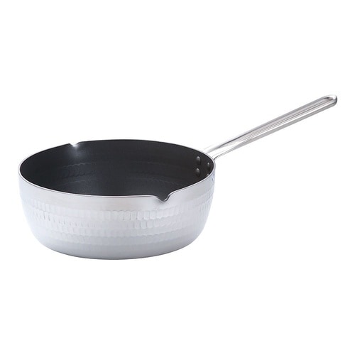 共柄厚板IHアルミテフロン雪平鍋24cm