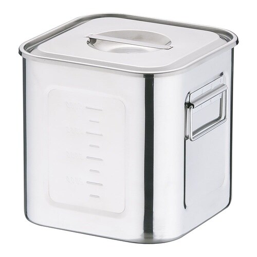 深型角キッチンポット目盛付 19.5cm