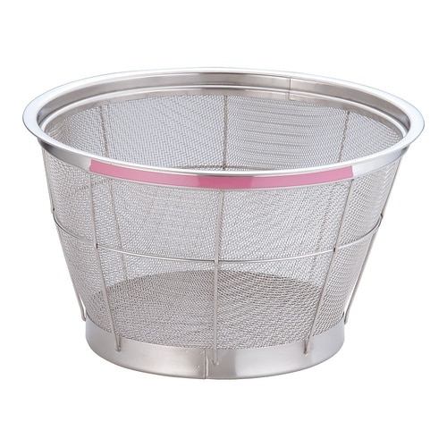 AZL4805深型ざる 30cm ピンク