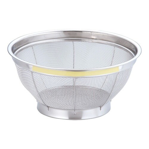 AZL4711浅型ざる22.5cm黄