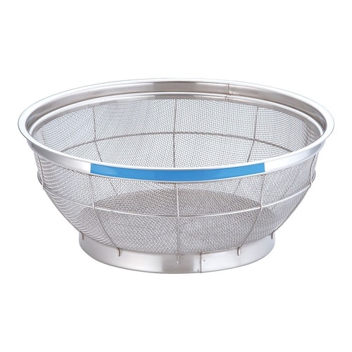 AZL4726浅型ざる 33cm ブルー