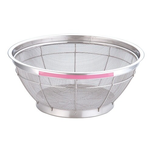 AZL4729浅型ざる 35cm ピンク