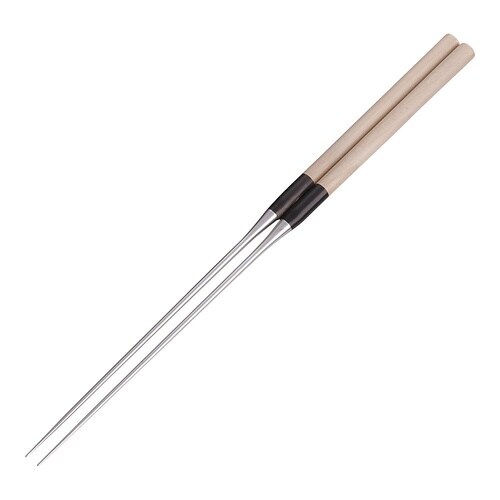 BML01018極上白木柄盛箸180mm