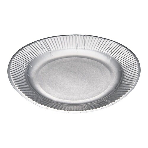 GPL1605紙皿シルバープレート8号