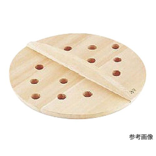 017172 厚手サワラ木蓋穴明27cm