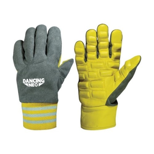 防振手袋 ダンシングネオ イエロー L