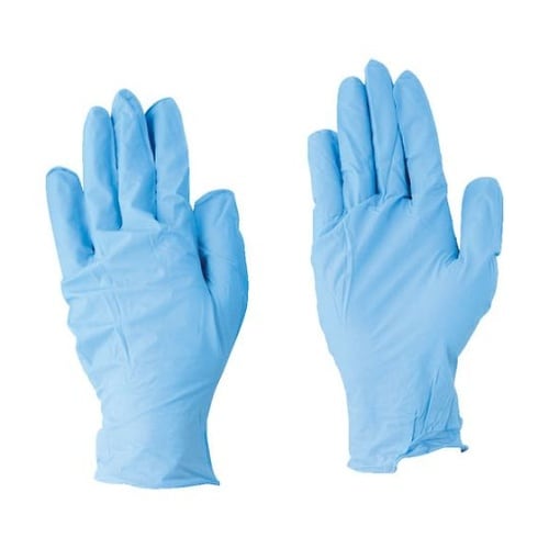 ニトリル使いきり手袋 100枚入 ブルー