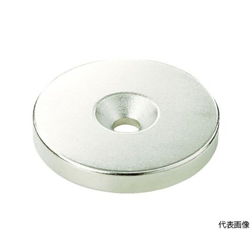 ネオジム丸形磁石 皿ねじ穴付 外径25m