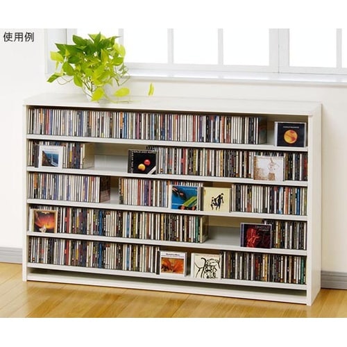 CS695L−W CDストッカーホワイト