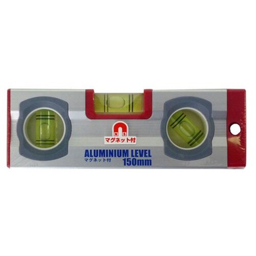 N04102アルミ水平器150マグネット