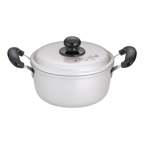 アルマイト エシャロット両手鍋18cm