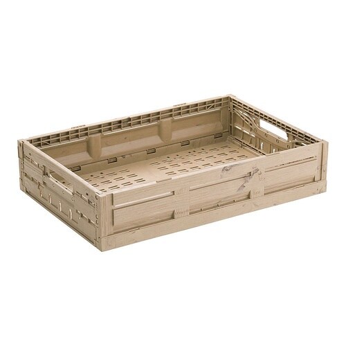 木目調折りたたみコンテナー 6411