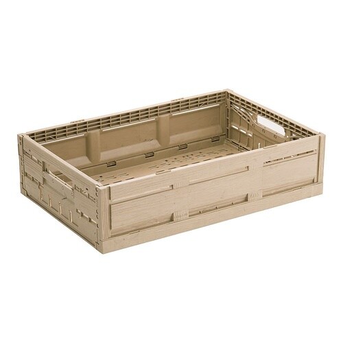 木目調折りたたみコンテナー 6413