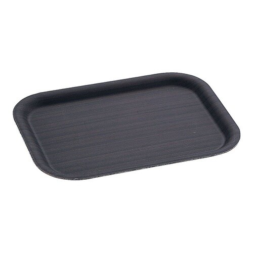 PZS0401 木目カフェトレイ濃茶 大