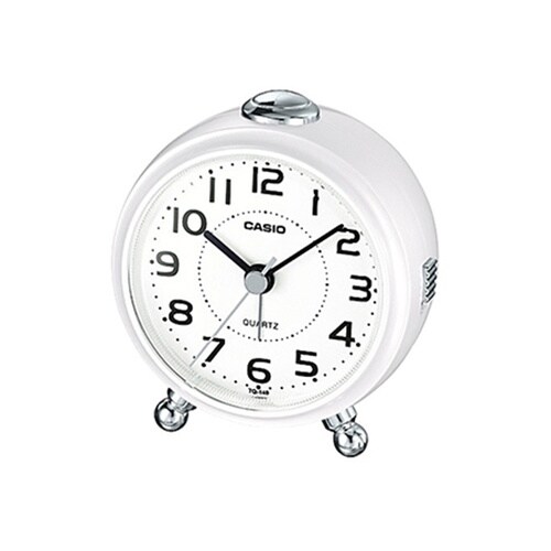 カシオ 小型目覚ましクロック パールホワ