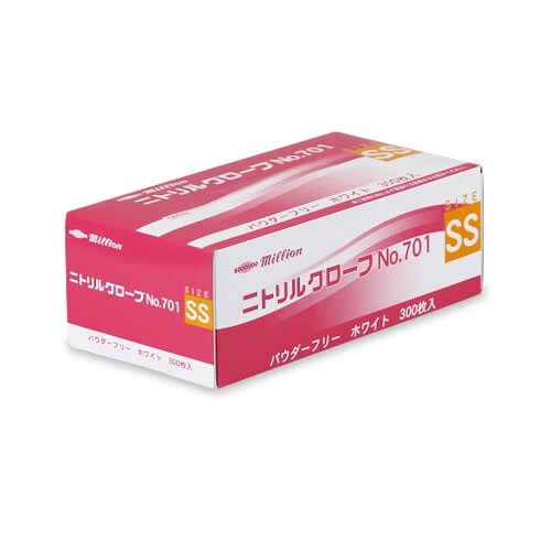 LH−701−SS ニトリル手袋701白